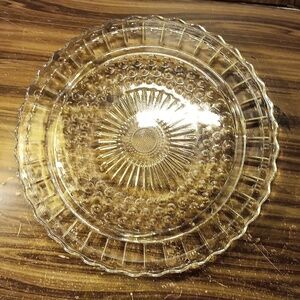 Vintage Federal depression glass footed cake plate wedding cake 🎂